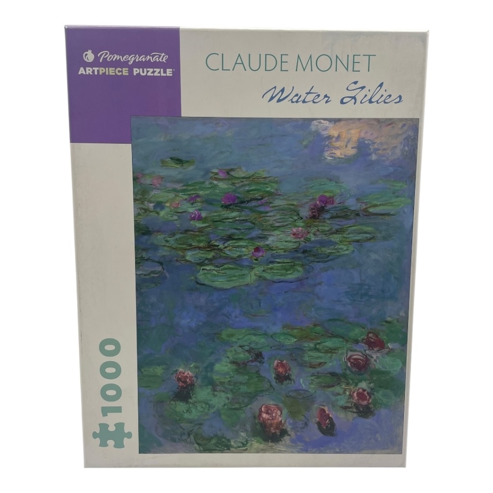 Pomegranate 1000 Piece Puzzle, Claude Monet "Water Lilies" Classic Oil Painting